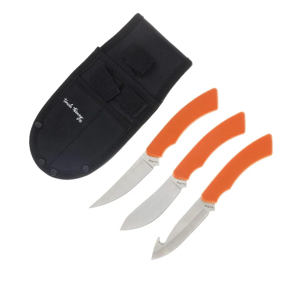 Uncle Henry Hunter Combo Orange 3.4 Blade 3-Piece