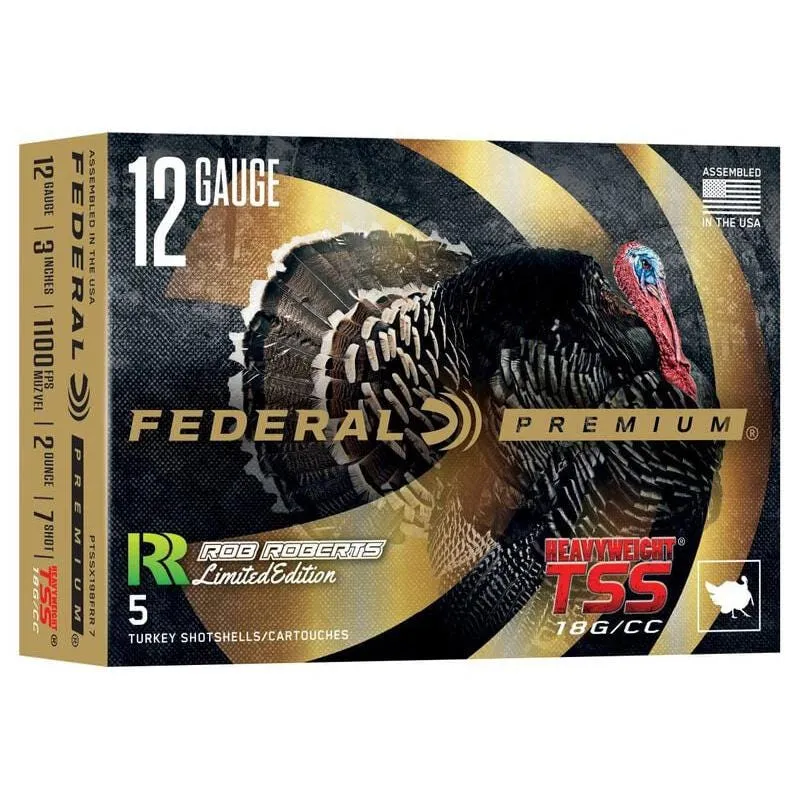 Federal Heavyweight TSS Rob Roberts Special Edition 12 GA-3 #7 Shot 2 oz 5-Rounds