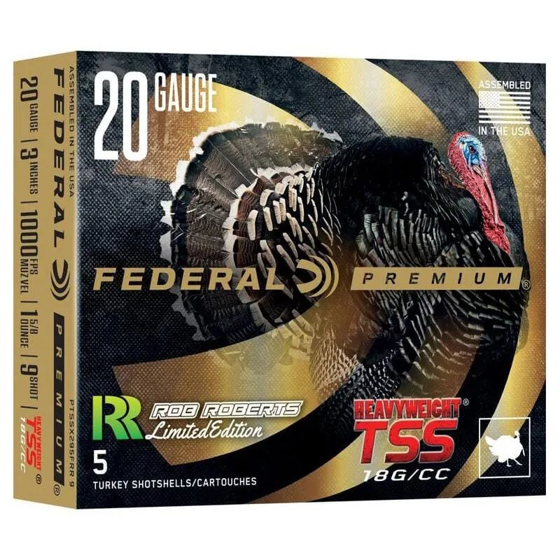 Federal Heavyweight TSS Rob Roberts Special Edition 20 GA-3 #9 Shot 1-5/8 oz 5-Rounds