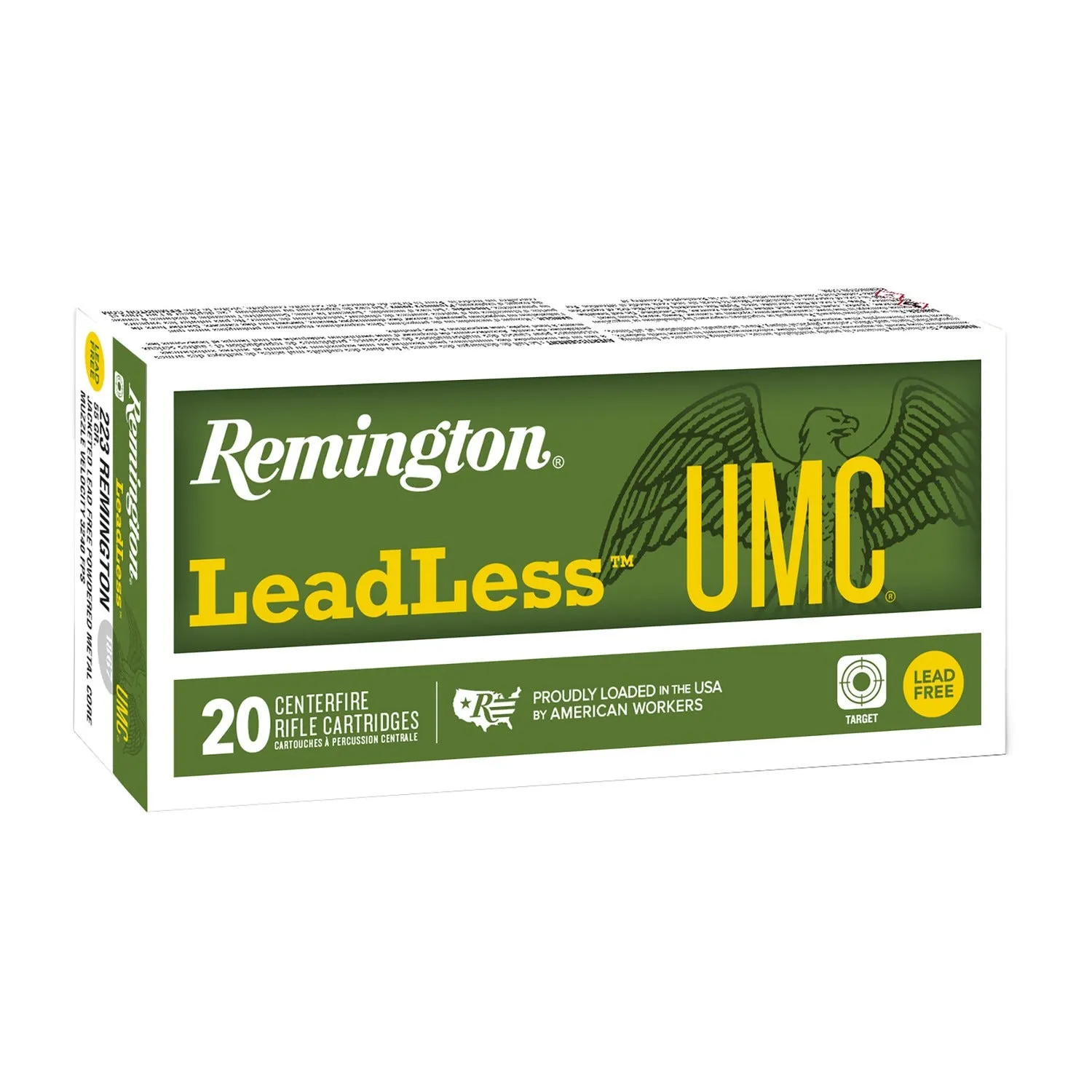 Remington UMC Leadless .223 Rem 55 Grain 20-Rounds FMJ