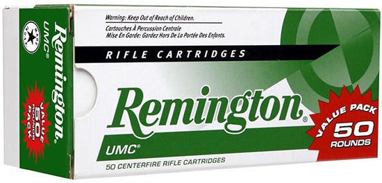 Remington UMC Brass .223 Rem 50-Grain 50-Rounds JHP