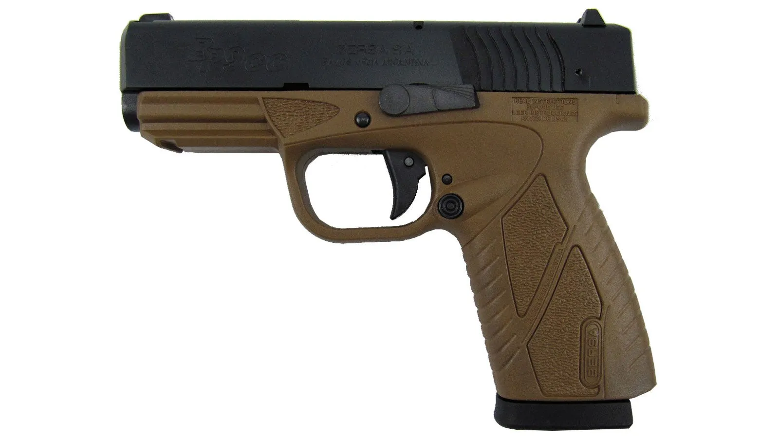 Bersa BPCC 9mm 3.3" Pistol, FDE