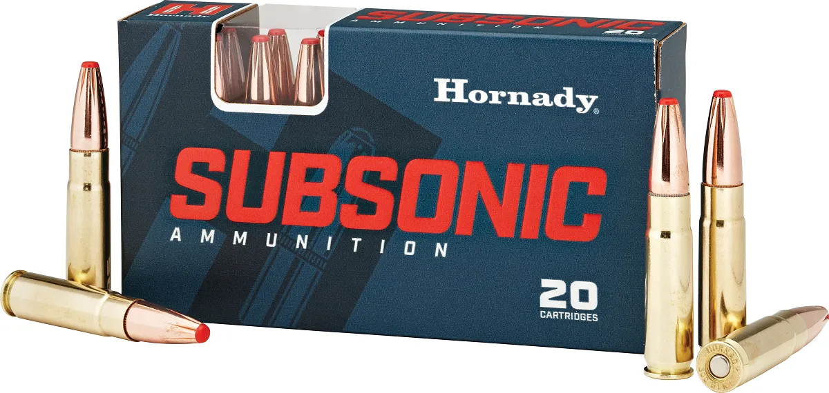 Hornady Subsonic Brass .300 AAC Blackout 190 Grain 20-Rounds SubX