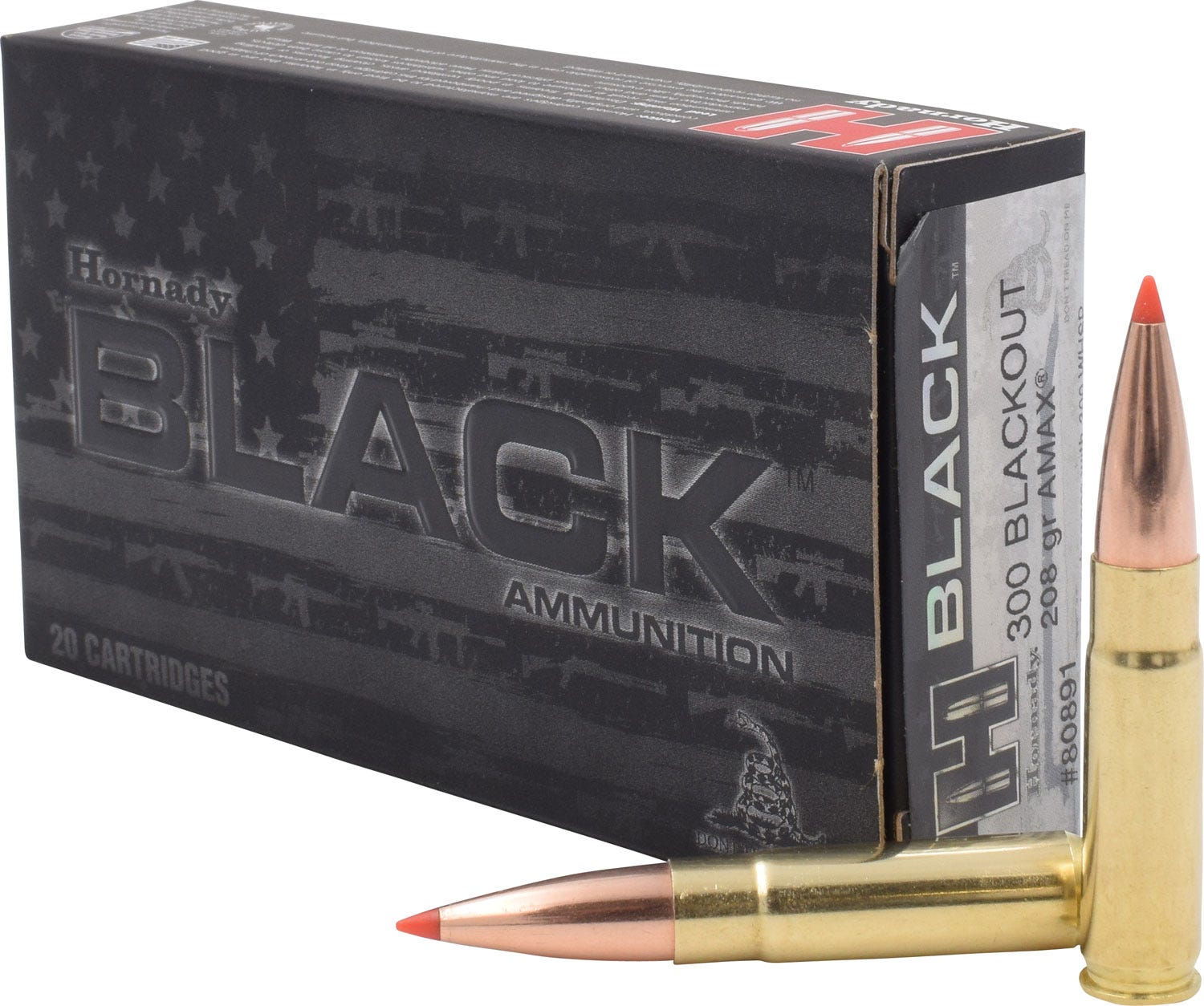 Hornady Black Brass .300 Blackout 208-Grain 20-Rounds A-Max
