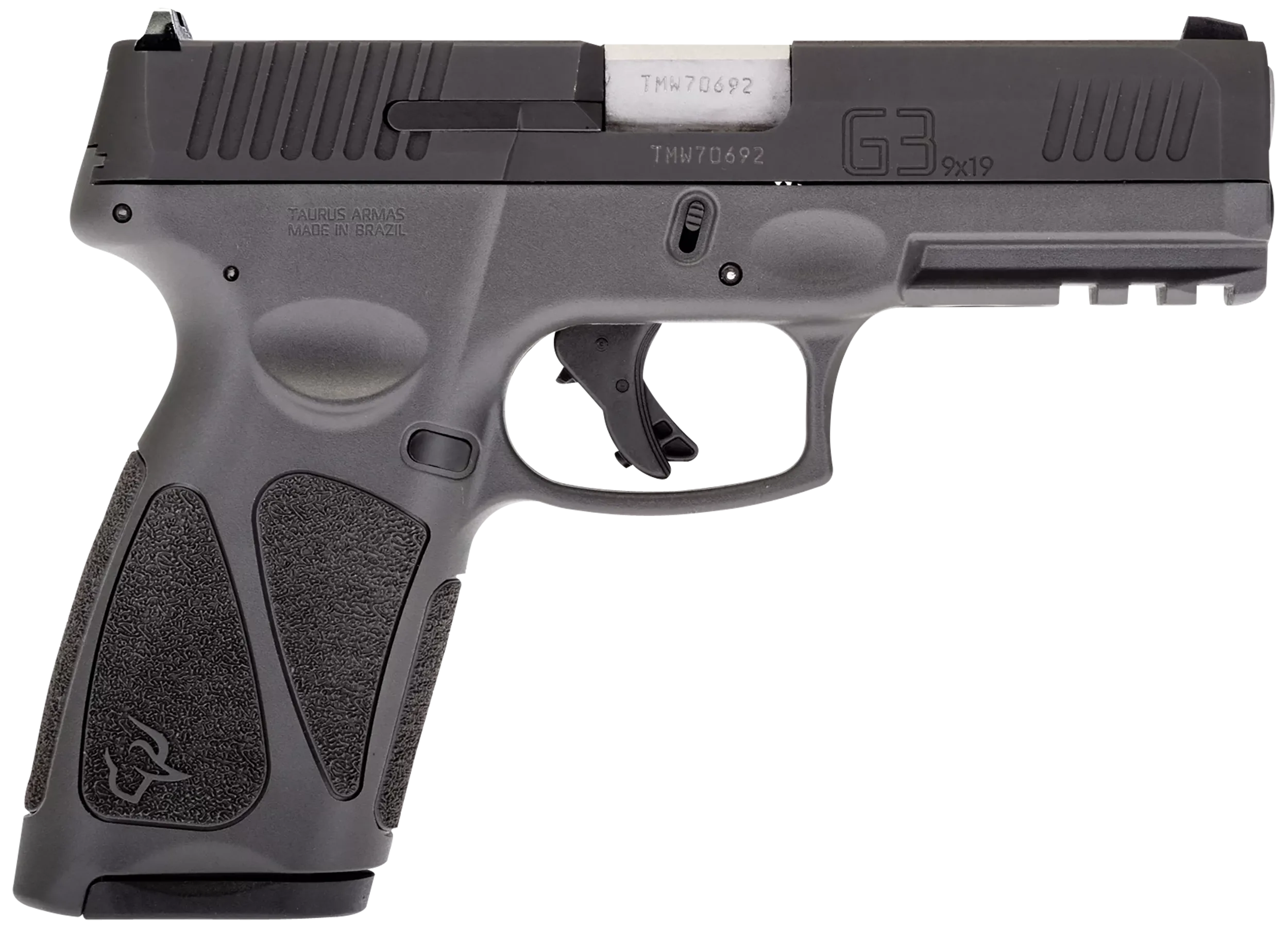 Taurus G3 Gray 9mm 4 Barrel 15-Rounds Adjustable Rear Sight