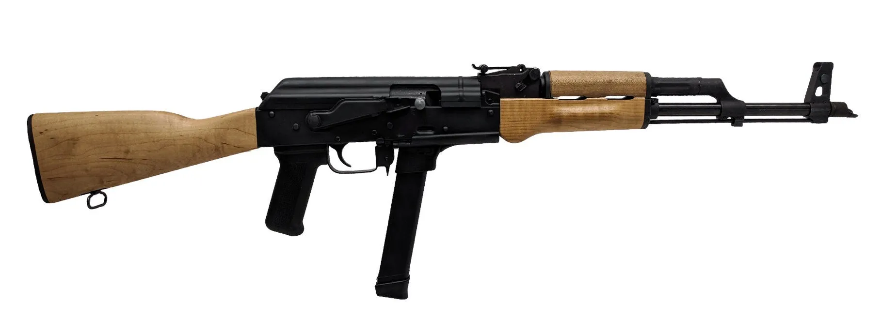 Century Arms WASR-M Wood / Black 9mm 16.25 Barrel 33-Rounds Adjustable Sights