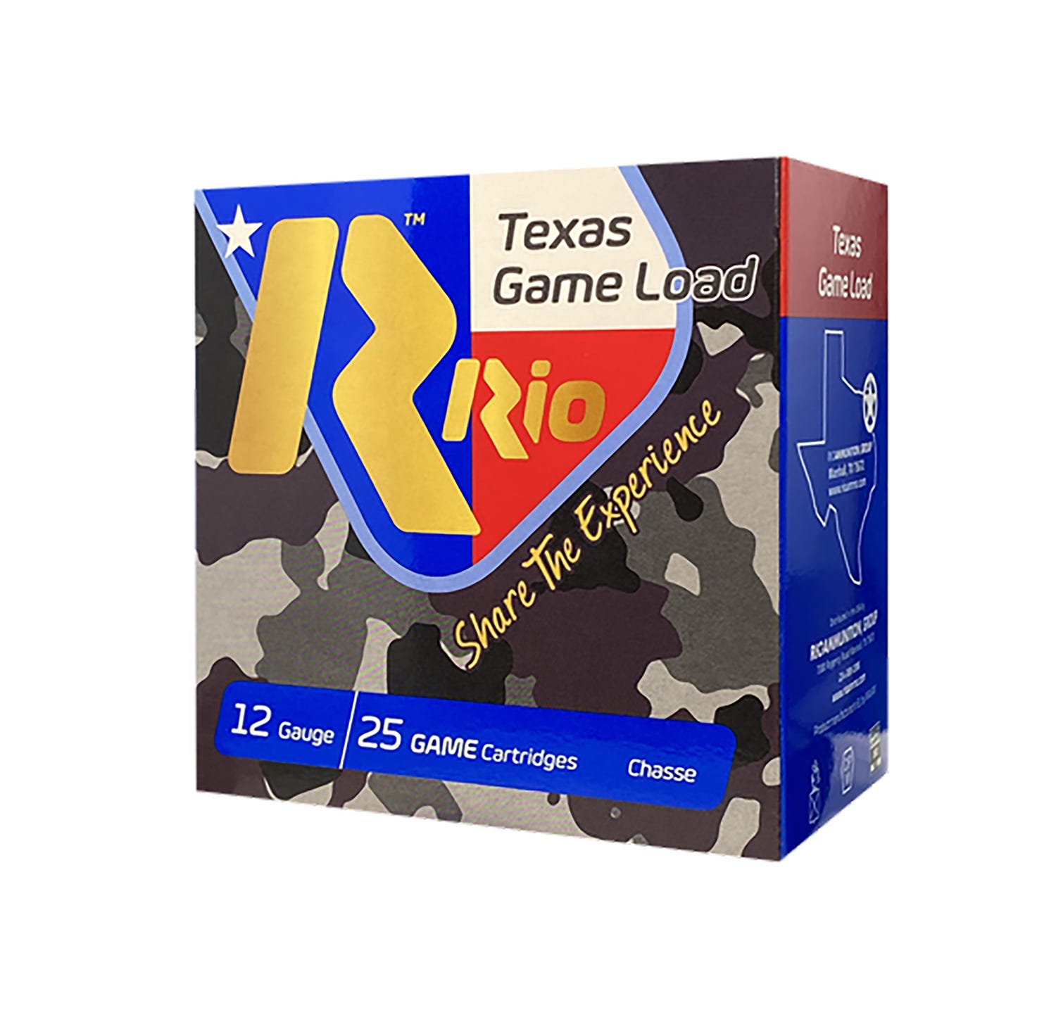 Rio Ammunition Texas Game Load High Velocity 12 GA-2.75 #6 Shot 1-1/4 oz 25-Rounds