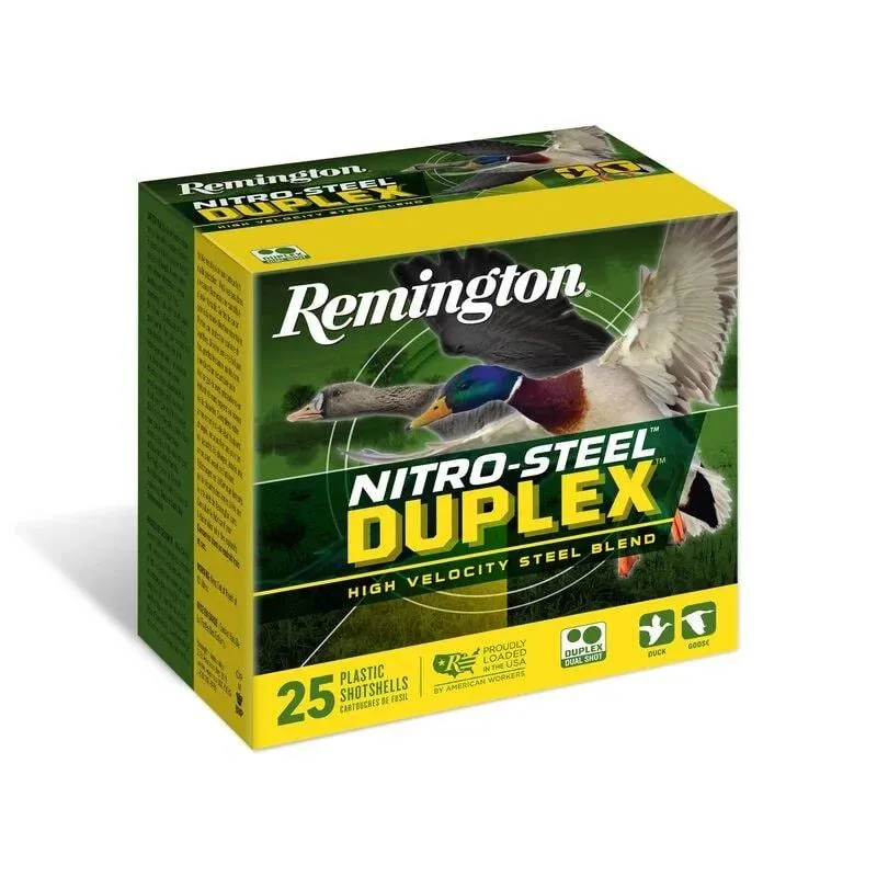 Remington Nitro-Steel Duplex 20 GA-3 #2 and #4 Shot 1 oz 25-Rounds