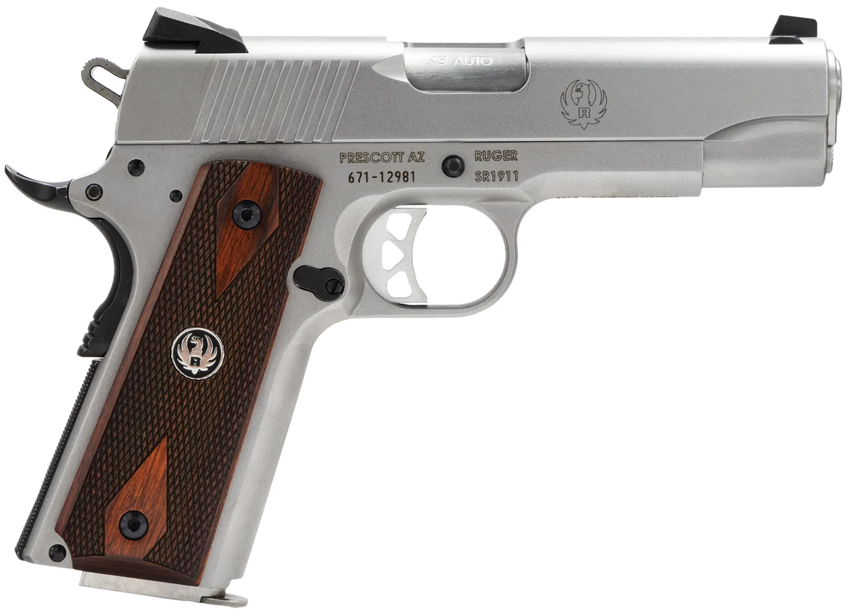 Ruger SR1911 Stainless .45 ACP 4.25 Barrel 7-Rounds