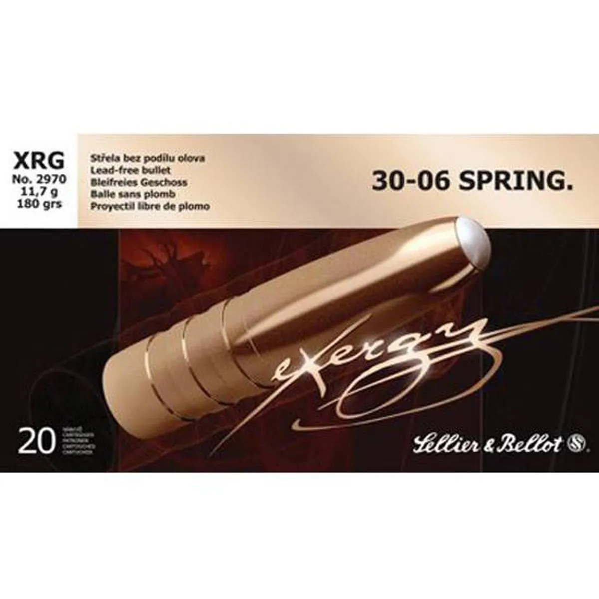 Sellier and Bellot eXergy .30-06 180 Grain 20-Rounds SJSP