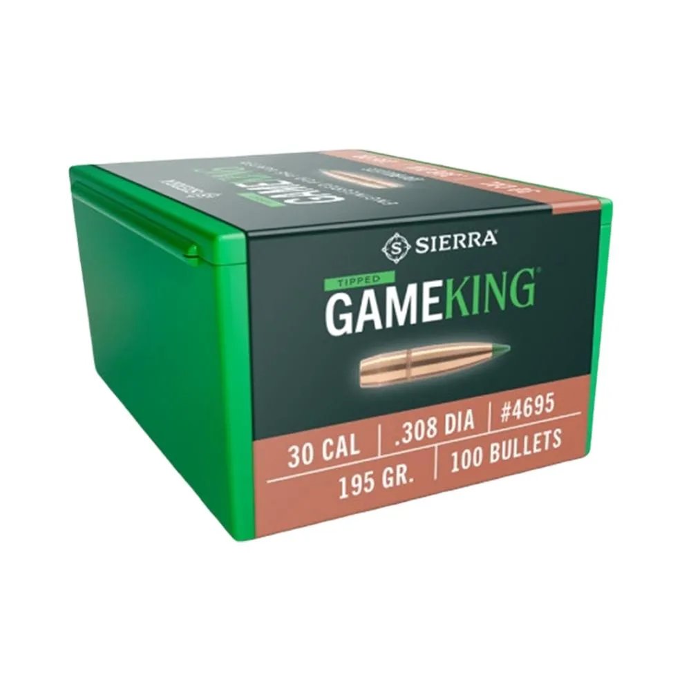 Sierra Tipped GameKing .30 Caliber / .308 195 Grain 500-Count TGK