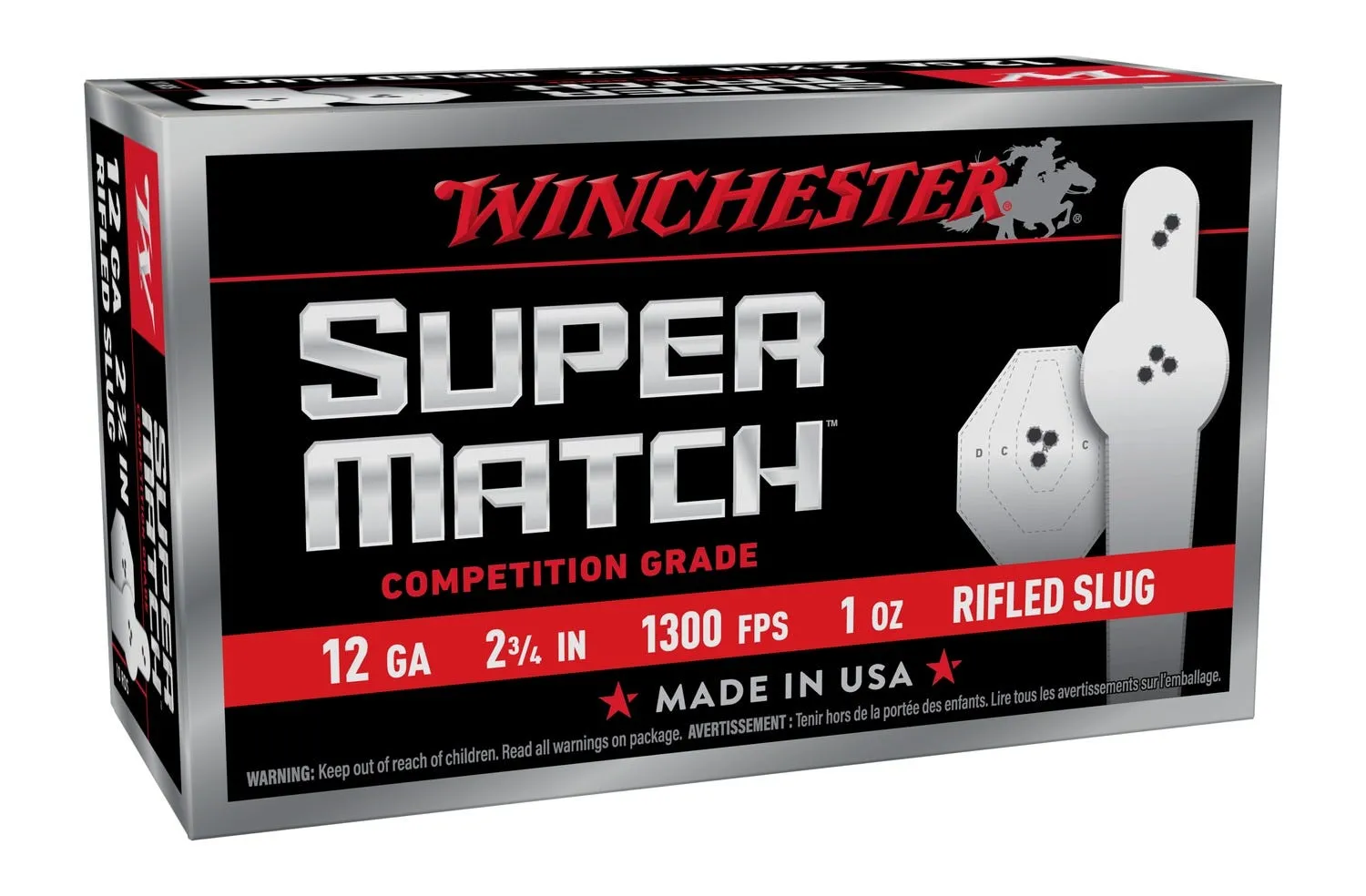 Winchester Super Match 12 GA-2.75 Slug 1 oz 10-Rounds