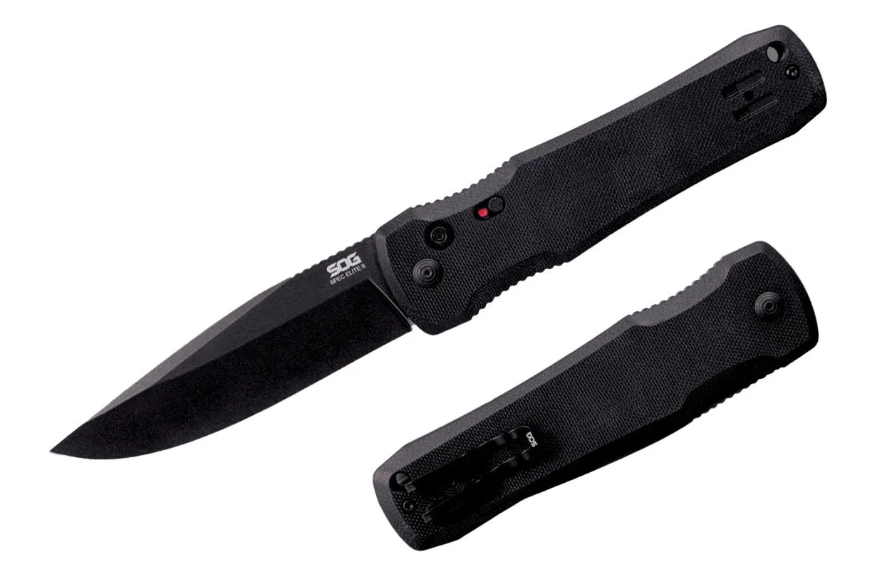 SOG Specialty Knives Spec Elite II 4 Folding Drop Point AUS10A Blade