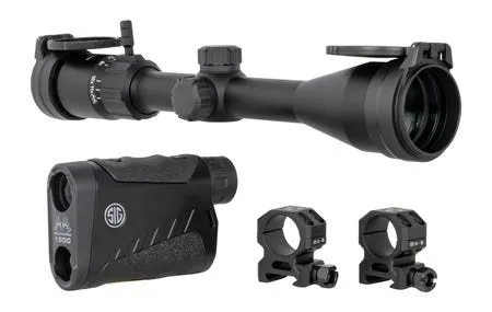 Sig Sauer Buckmasters Hunt Pack 3-9x40mm SFP BDC Reticle w/ Rangefinder Rings