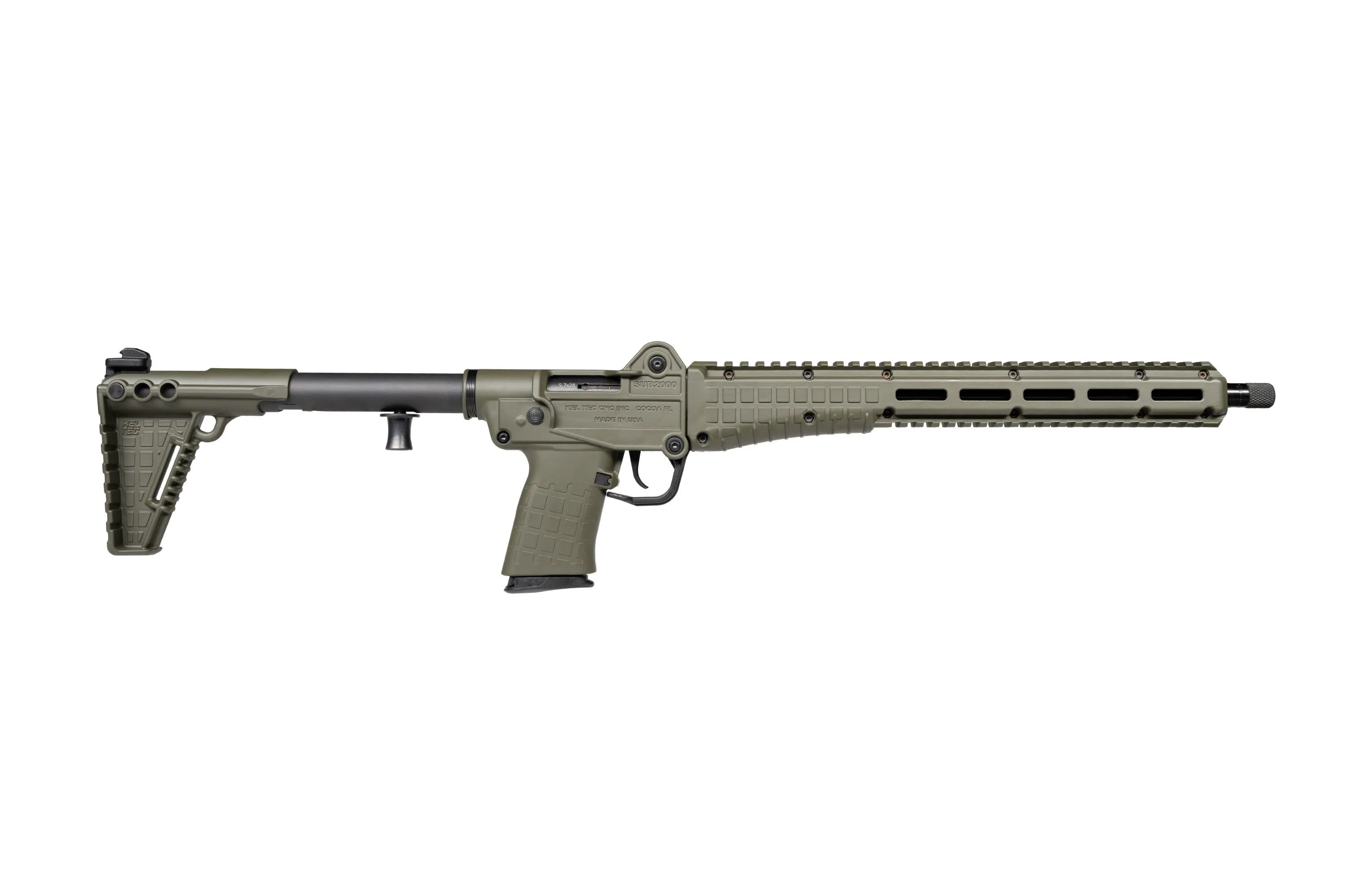 Kel-Tec SUB-2000 Gen 3 OD Green 5.7 X 28 16.25 Barrel 20-Rounds