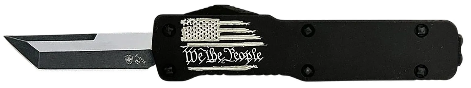 Templar Knife We The People Premium LW w/US Flag OTF 1.85 Tanto Blade