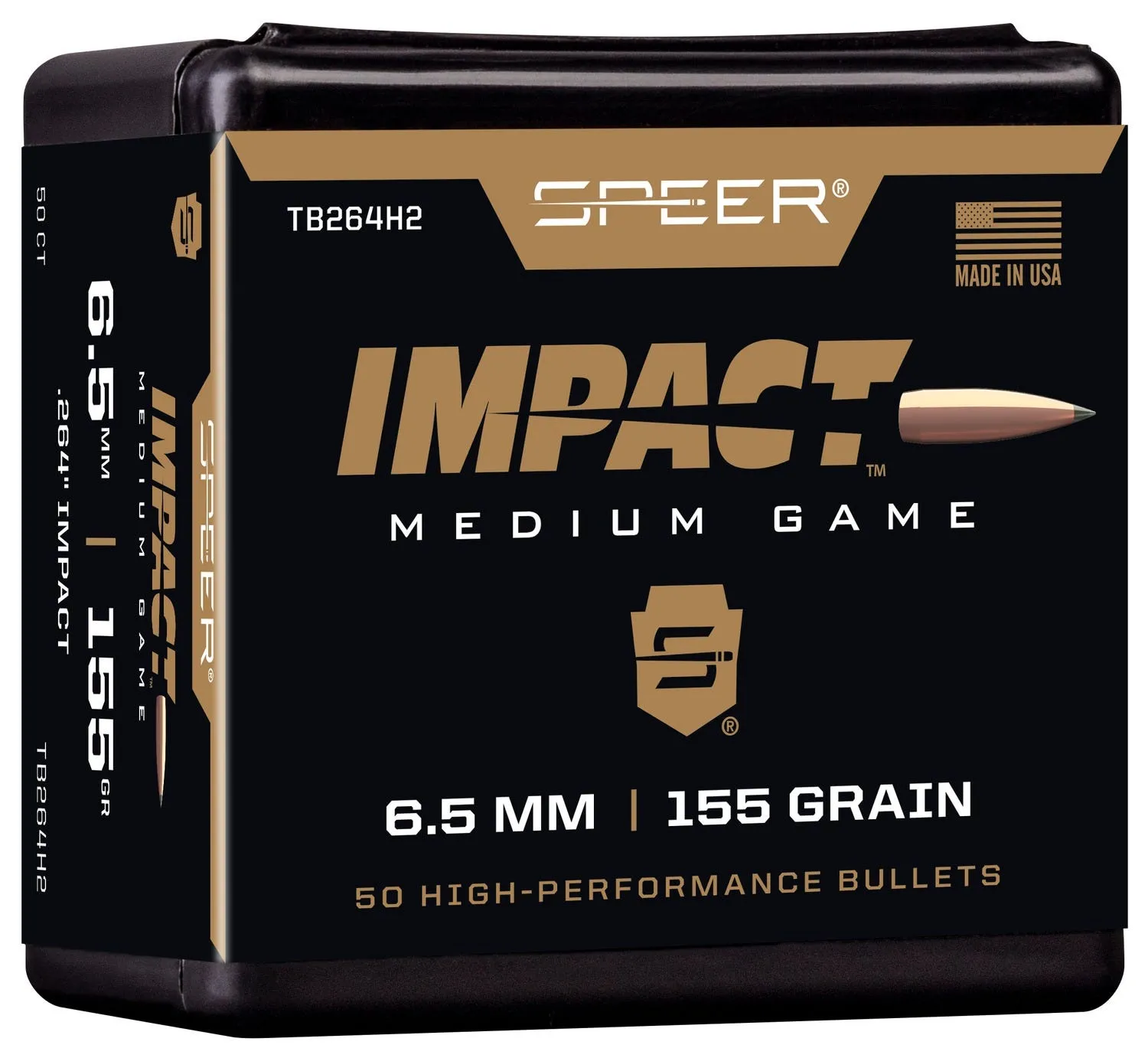 CCI Ammunition Impact 6.5mm / .264 156 Grain 50-Count Speer Impact