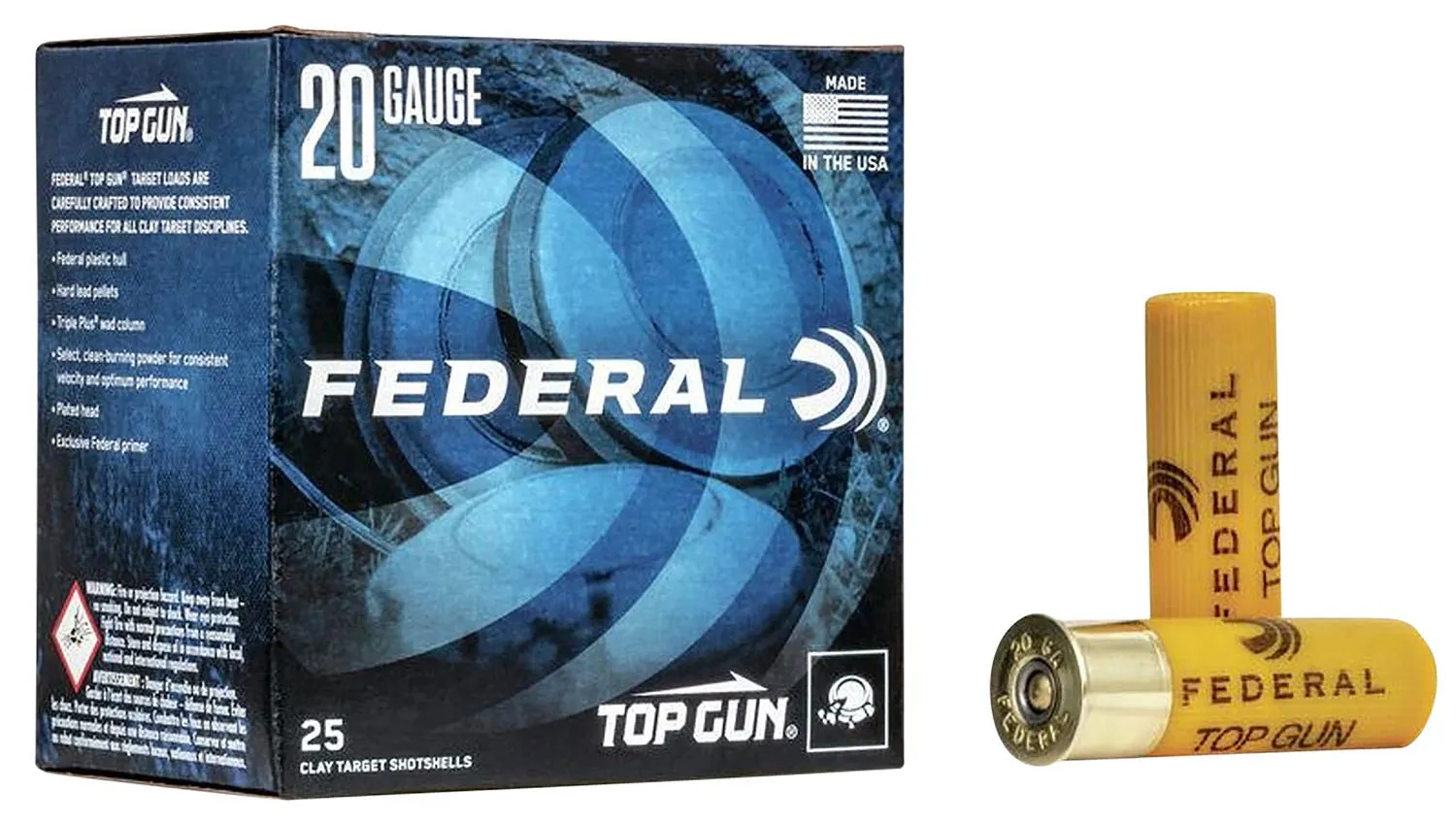 Federal Top Gun 20 GA-2.75 7/8oz #7.5 Shot 25-Rounds