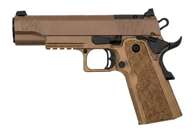 Tisas 1911 Duty DS Flat Dark Earth 9mm 5 Barrel 18-Rounds OR