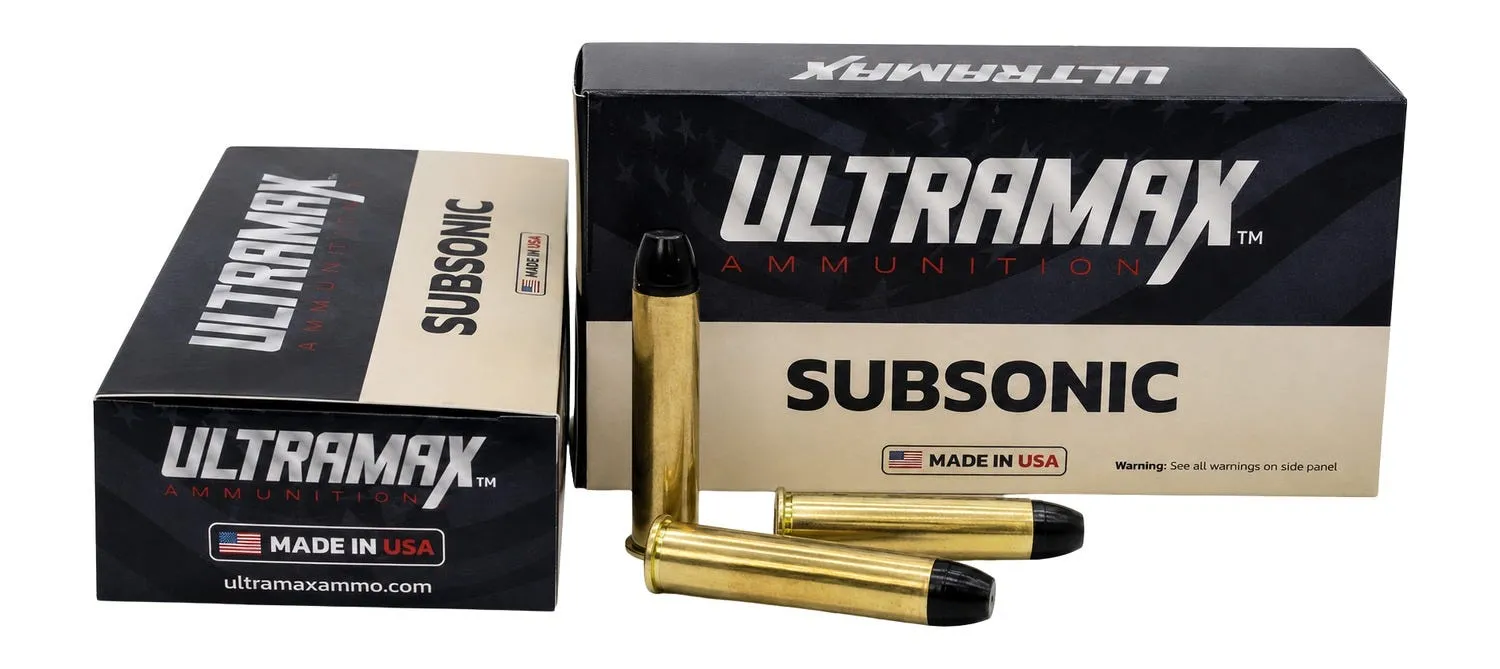 Ultramax Rifle Ammunition Subsonic .45-70 550 Grain 20-Rounds Hi-Tek Jacketed Hard Cast