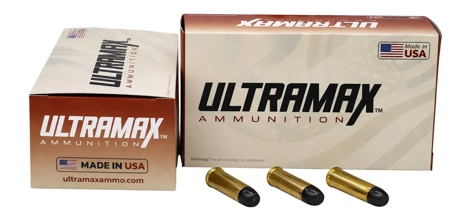 Ultramax Train and Defend .45 Colt 250 Grain 50-Rounds Precision Plated Flat Point