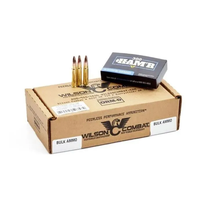 Wilson Combat Match .300 HAM R 130 Grain 200-Rounds JSP Factory Second
