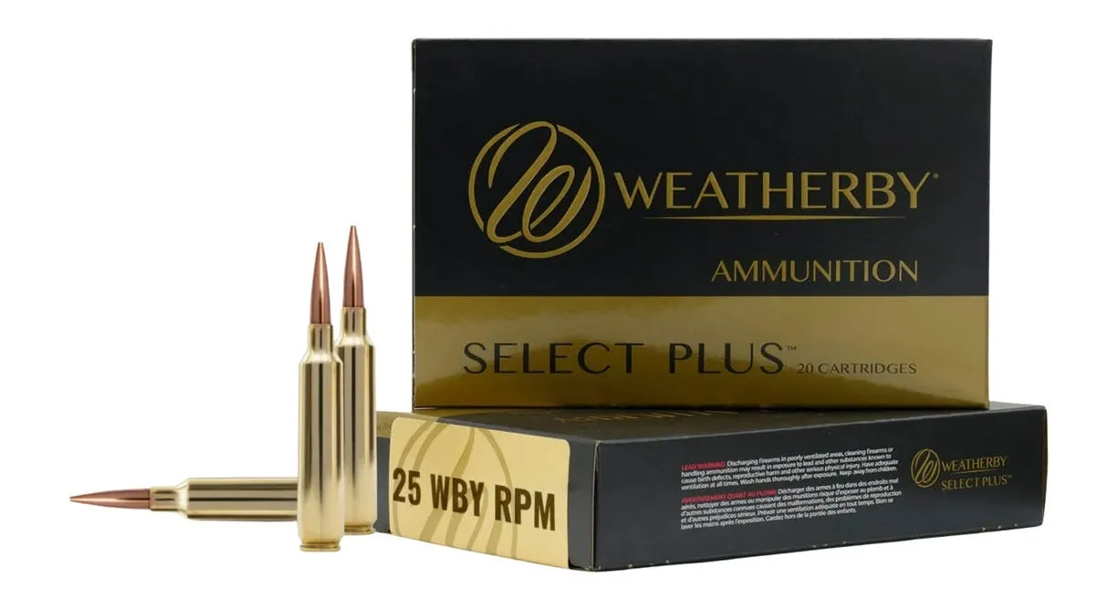 Weatherby Select Plus .25 WBY RPM 107 Grain 20-Rounds Hammer Custom