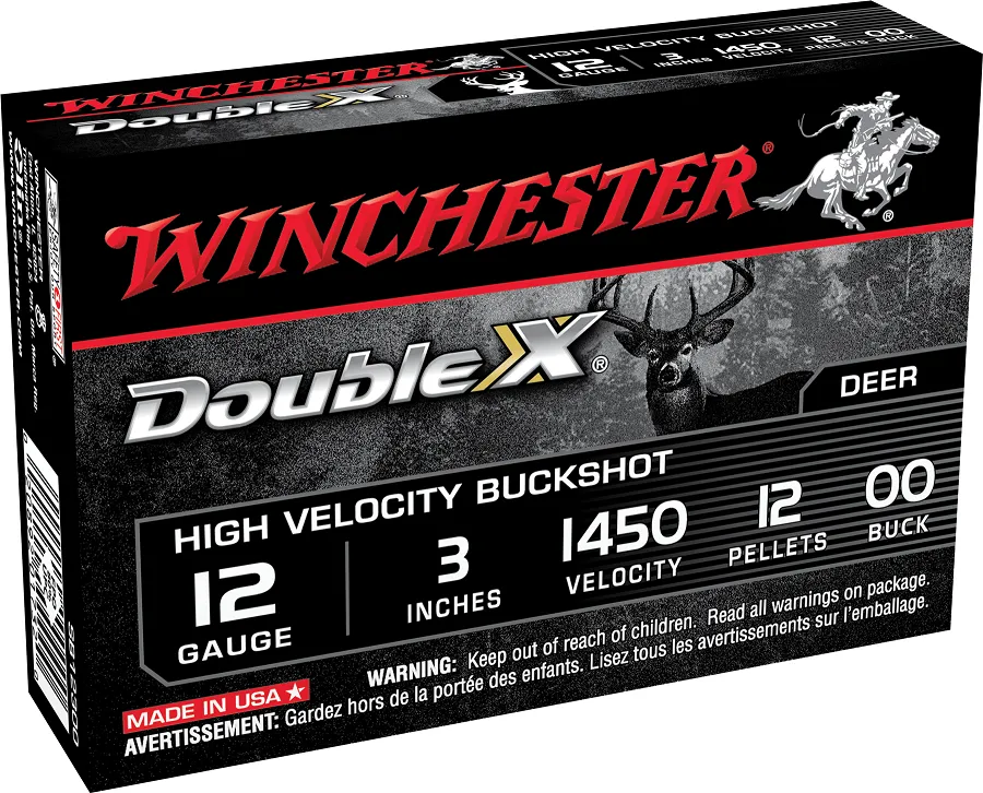 Winchester Double X High Velocity Copper Plated 00 Buckshot 12 GA 5-Rounds 3