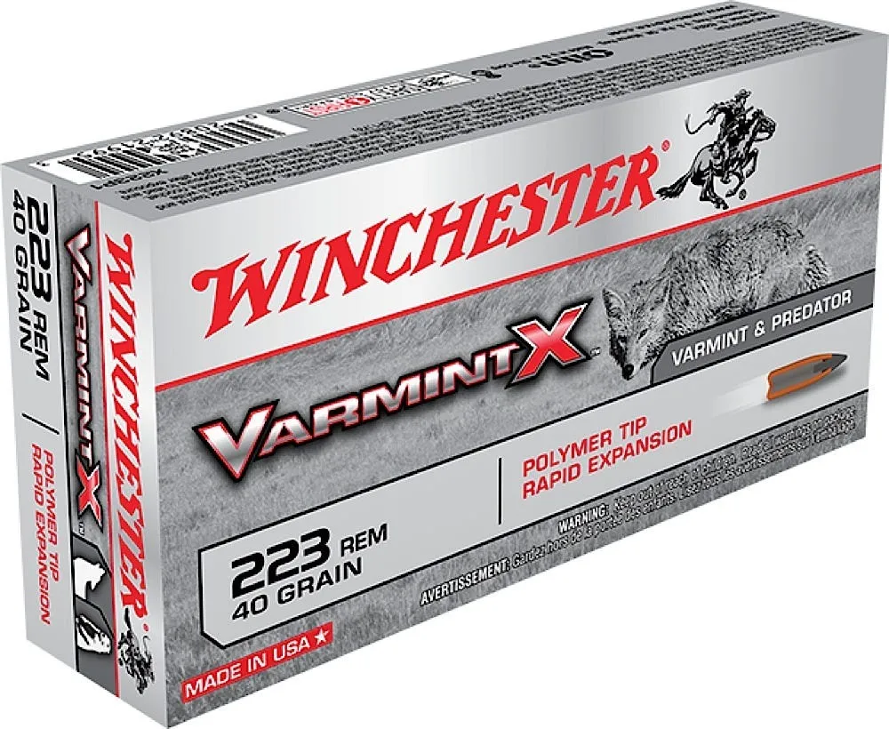 Winchester Varmint X .223 Rem 40 Gr 20-Rounds PT Rapid Expansion