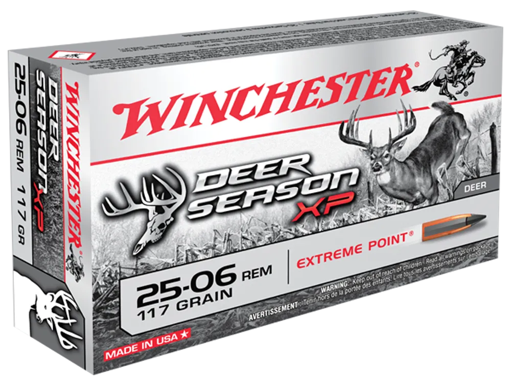 Winchester Deer Season XP Brass .25-06 Rem 117 Grain 20-Rounds EP