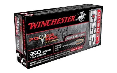 Winchester Ammunition Power Max Bonded 350 Legend 160 Grain 20 RDs Bonded Hollow Point