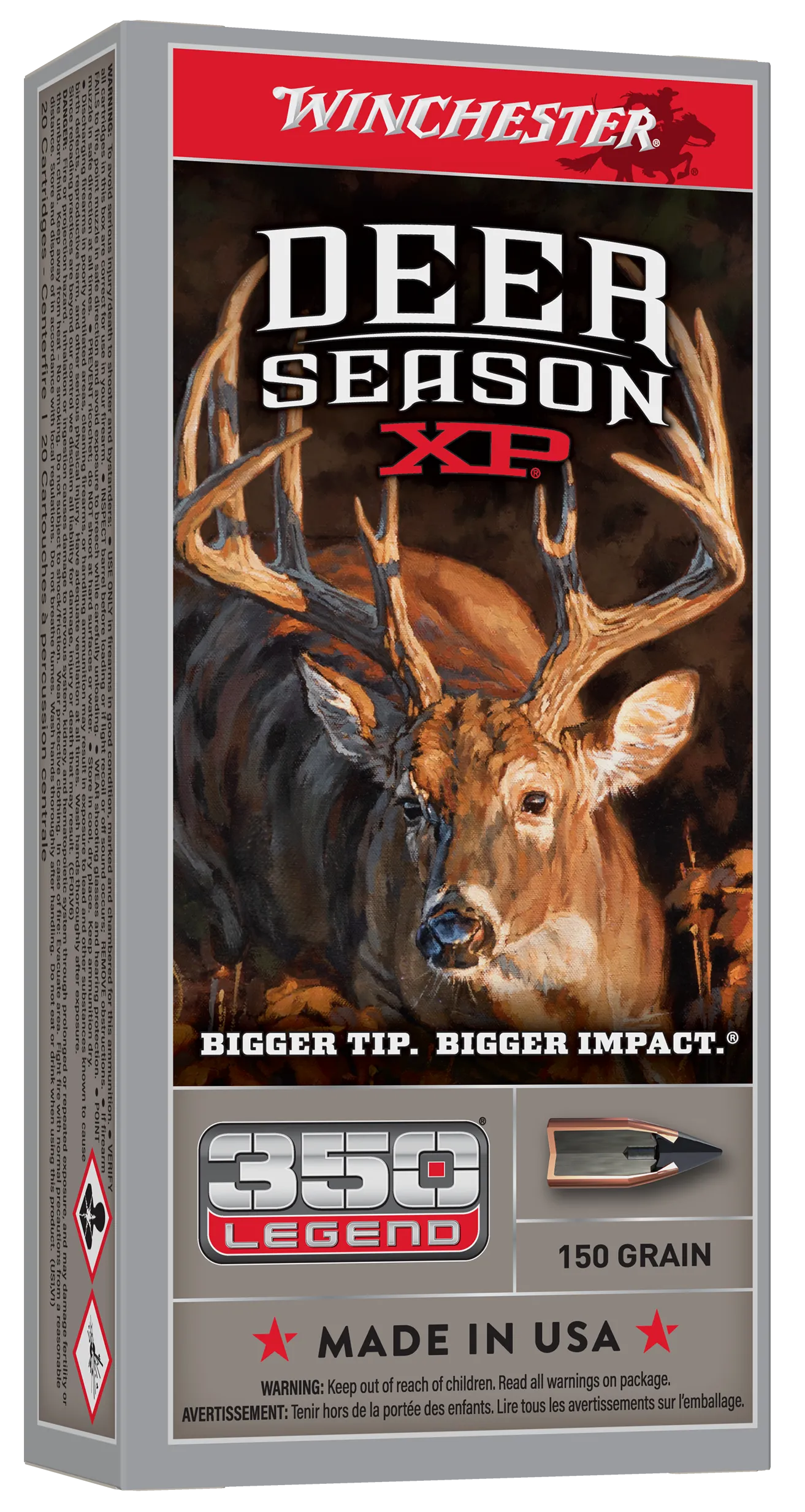 Winchester Deer Season XP Brass .350 Legend 150-Grain 20-Rounds EP