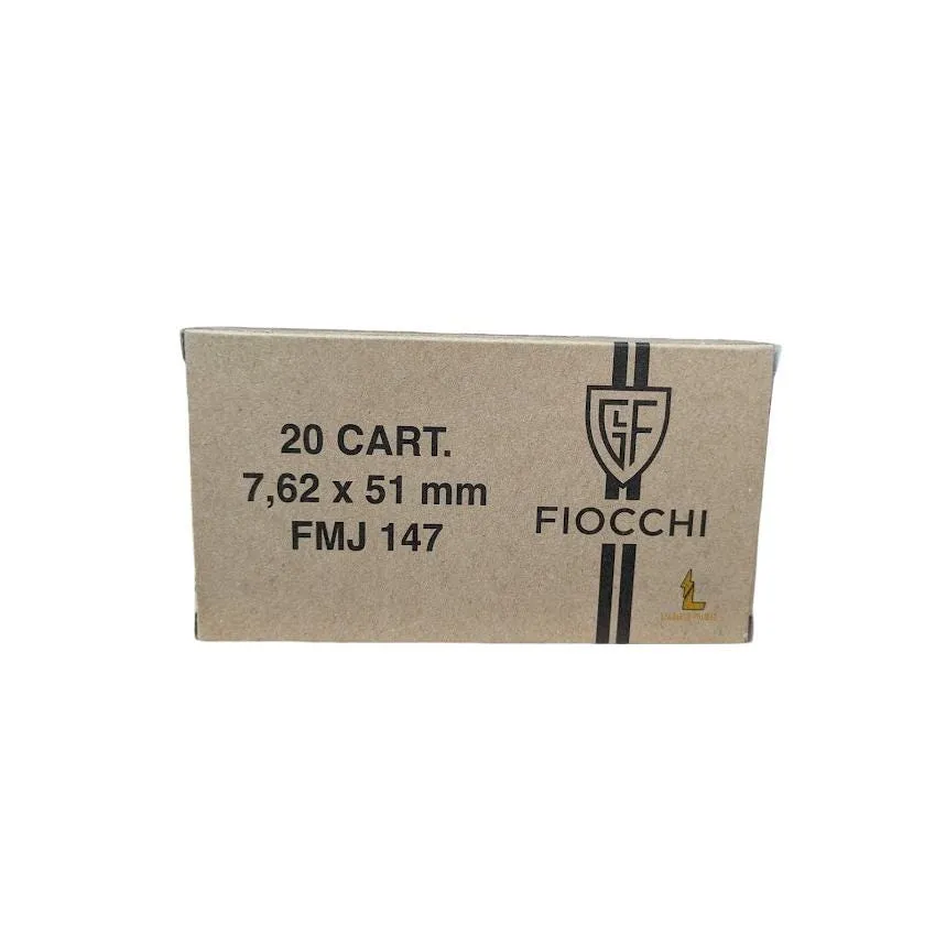Fiocchi Range Dynamics 7.62 X 51 147 Grain 20-Rounds FMJ