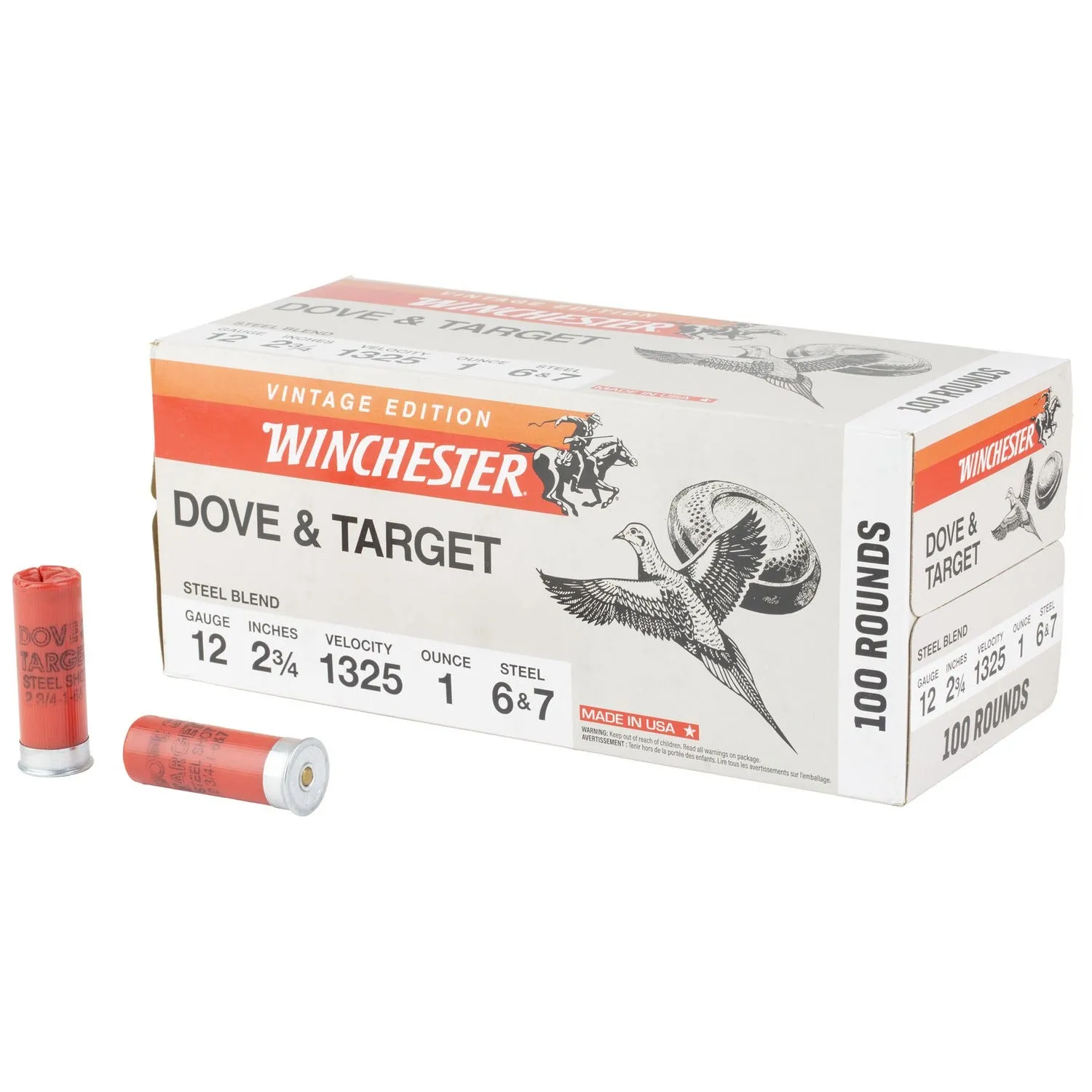 Winchester Super X Steel 12 GA-2.75 #6 and #7 Shot 1 oz 100-Rounds