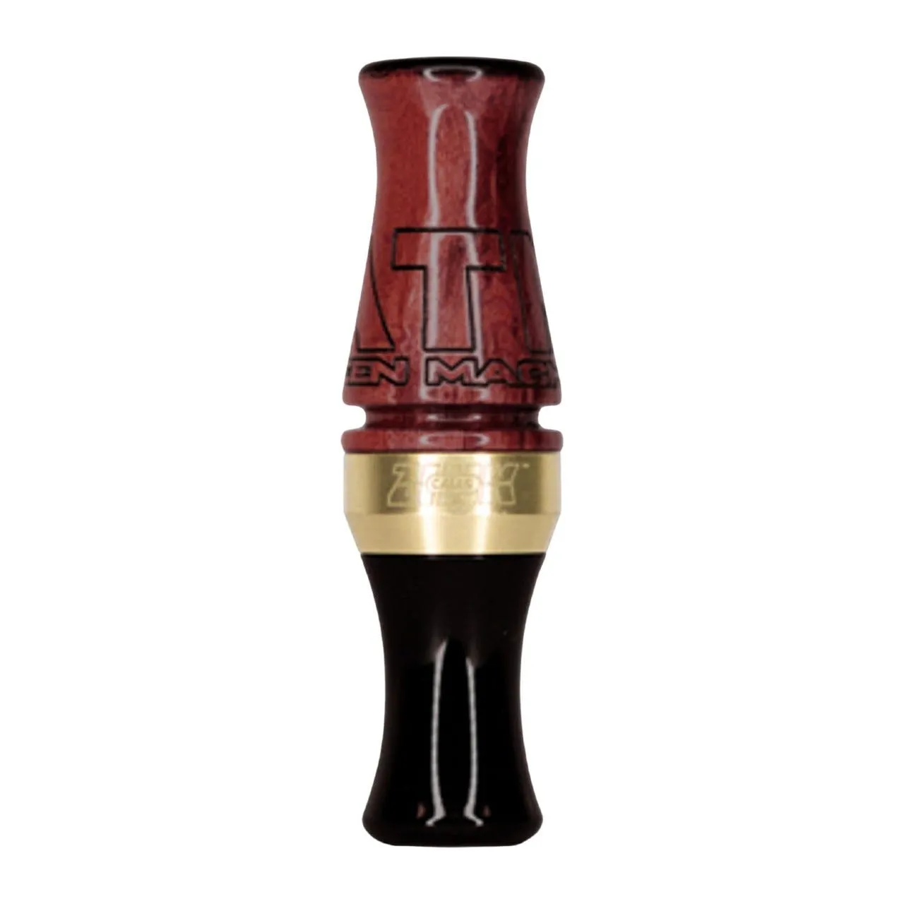 ZINK ATM Green Machine Custom Hunter Double Reed Duck Call African Padauk Wood