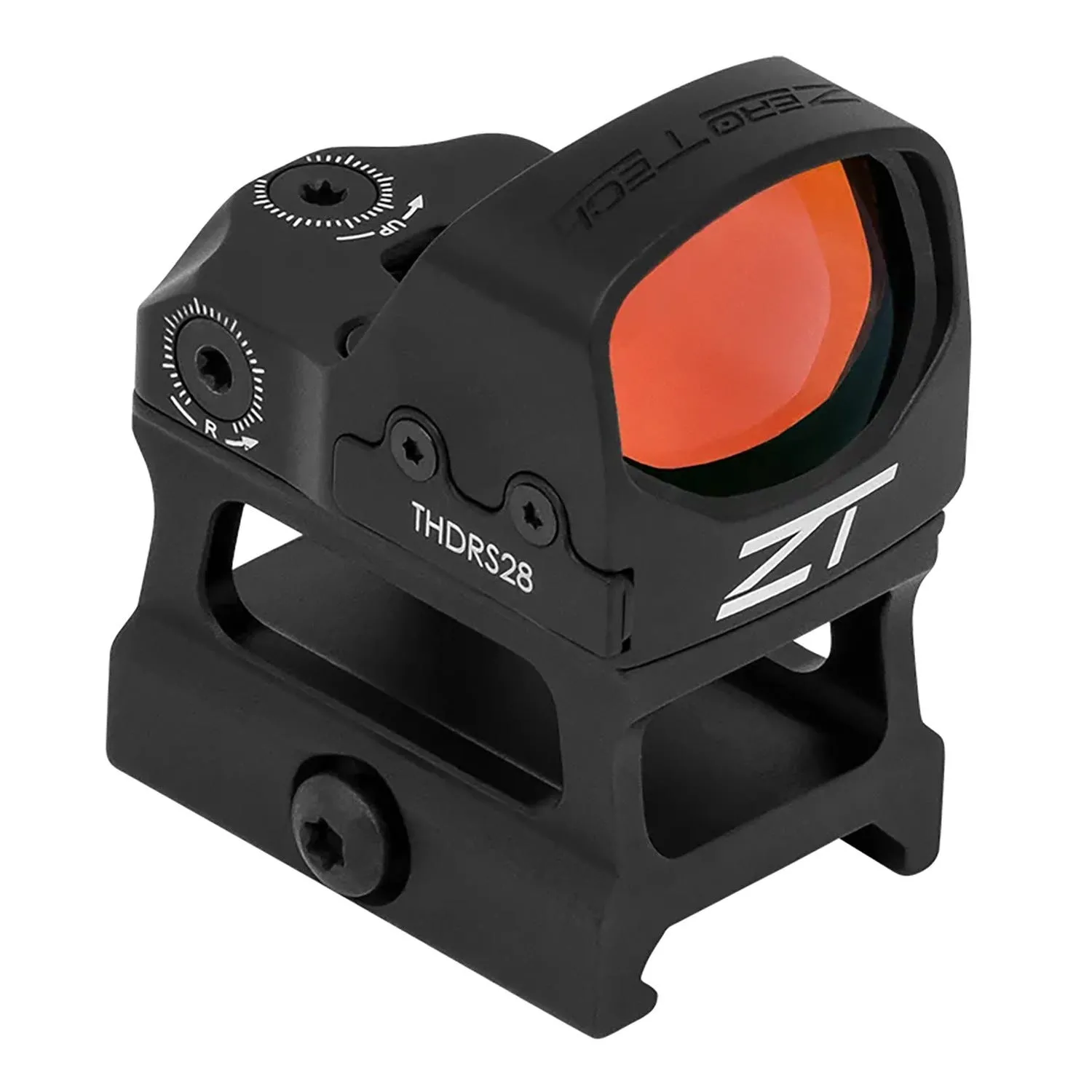 Zero Tech Optics Thrive HD 1x28mmx20mm 3 MOA Red Dot Reticle w/ High Mount Picatinny/RMR Footprint