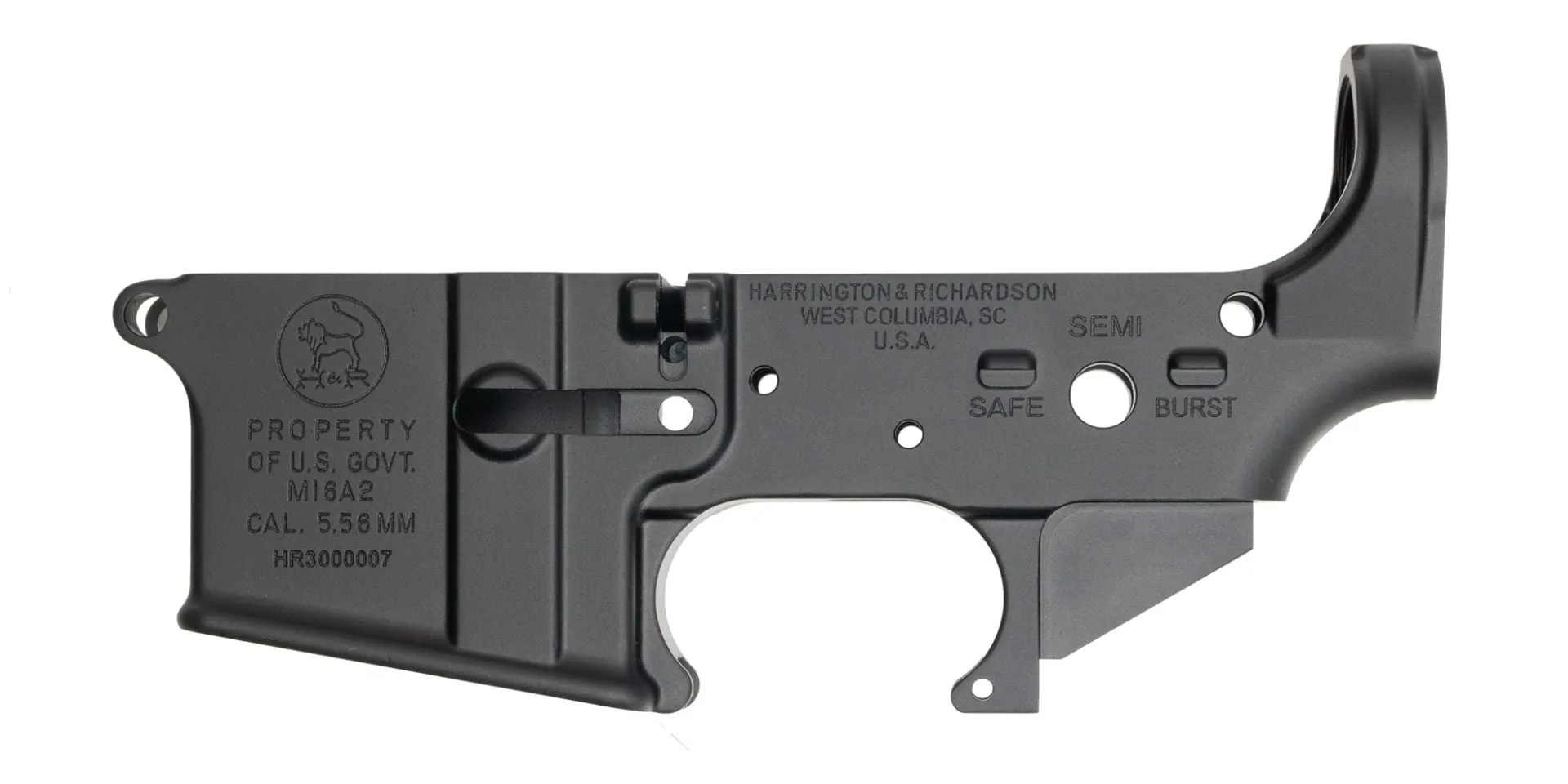 Harrington & Richardson M16A2 Lower Receiver, Black